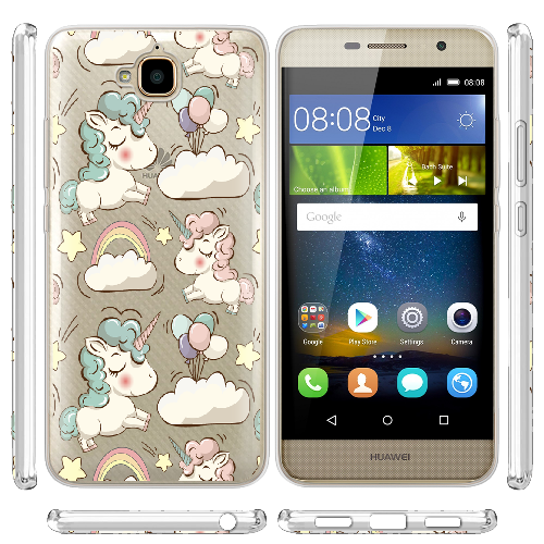 Чехол Boxface Huawei Y6 Pro Unicorns