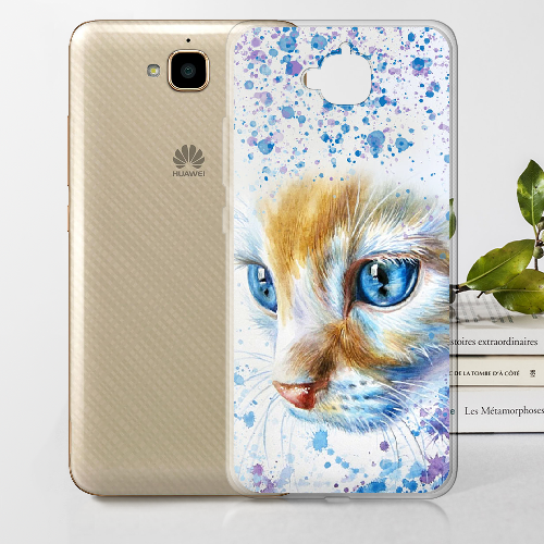 Чехол Boxface Huawei Y6 Pro Голубоглазый Кот