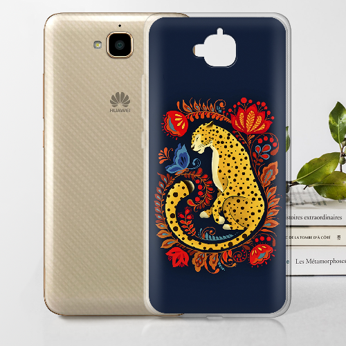 Чехол Boxface Huawei Y6 Pro Petrykivka Leopard