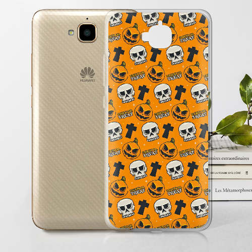 Чехол Boxface Huawei Y6 Pro Хэллоуин Кошелек или жизнь