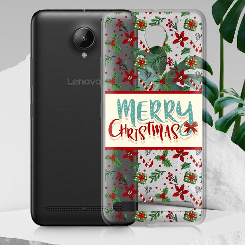 Чехол BoxFace Lenovo C2 K10a40 Vintage Christmas Congratulation