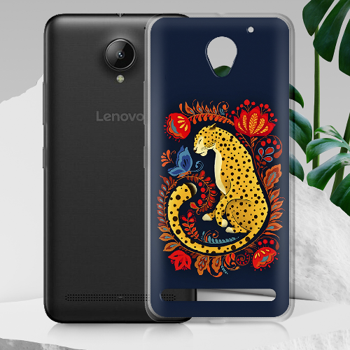 Чехол BoxFace Lenovo C2 K10a40 Petrykivka Leopard