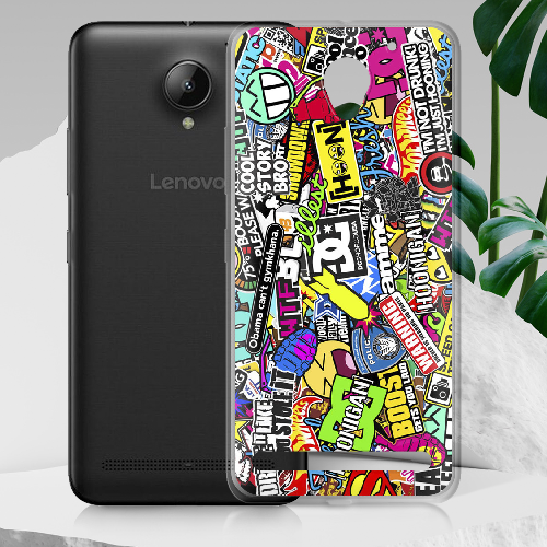 Чехол BoxFace Lenovo C2 K10a40 Multicolored Inscriptions