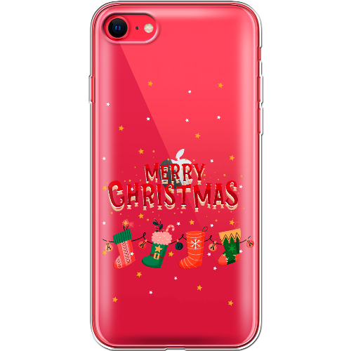 Чехол BoxFace Apple iPhone 7/8 SE  2020 Рождественские Носки