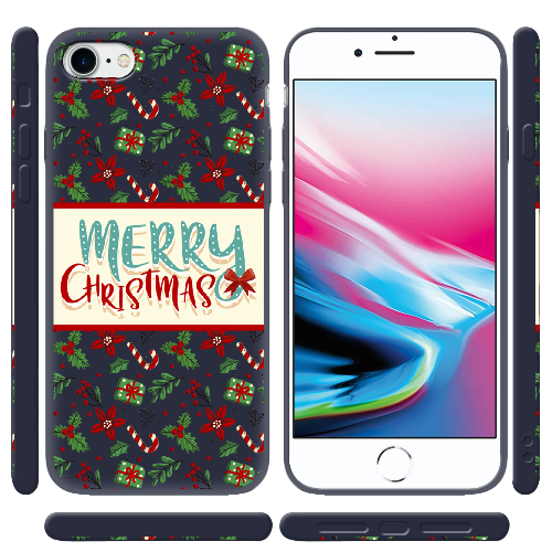 Чехол BoxFace Apple iPhone 7/8 SE  2020 Vintage Christmas Congratulation