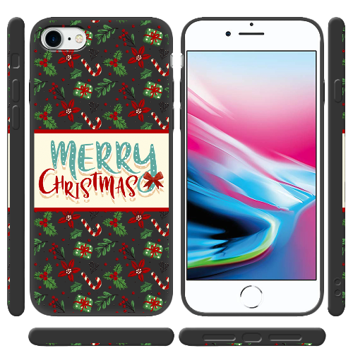 Чехол BoxFace Apple iPhone 7/8 SE  2020 Vintage Christmas Congratulation