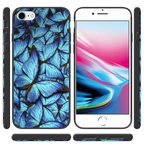 Чехол BoxFace Apple iPhone 7/8 SE  2020 лазурные бабочки