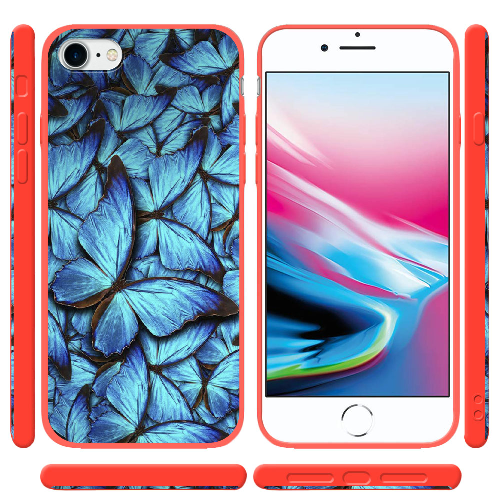 Чехол BoxFace Apple iPhone 7/8 SE  2020 лазурные бабочки
