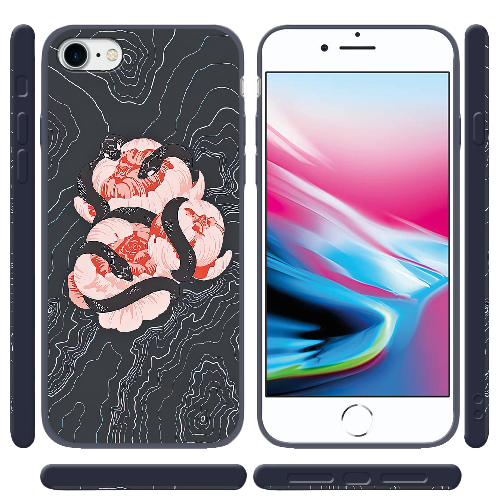 Чехол BoxFace Apple iPhone 7/8 SE  2020 Snake Rose