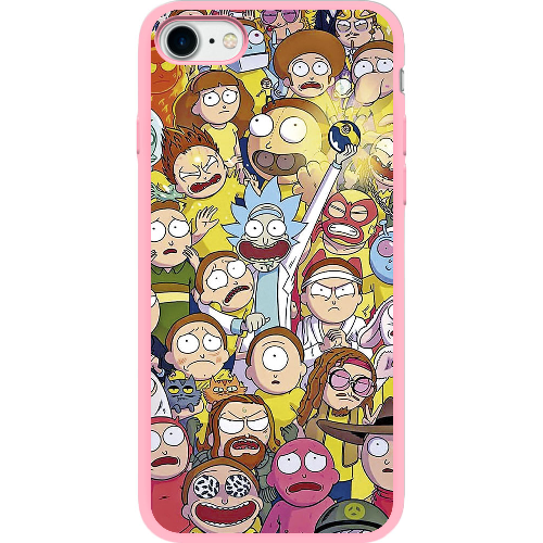 Чехол BoxFace Apple iPhone 7/8 SE  2020 Rick and Morty все герои