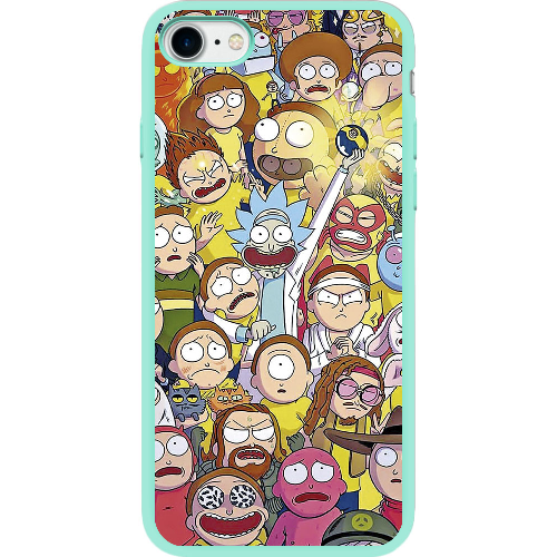 Чехол BoxFace Apple iPhone 7/8 SE  2020 Rick and Morty все герои