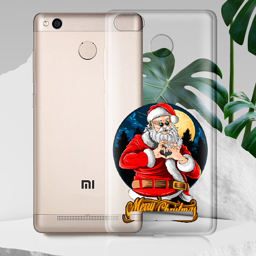 Чехол Boxface Xiaomi Redmi 3s / 3x Cool Santa and heart