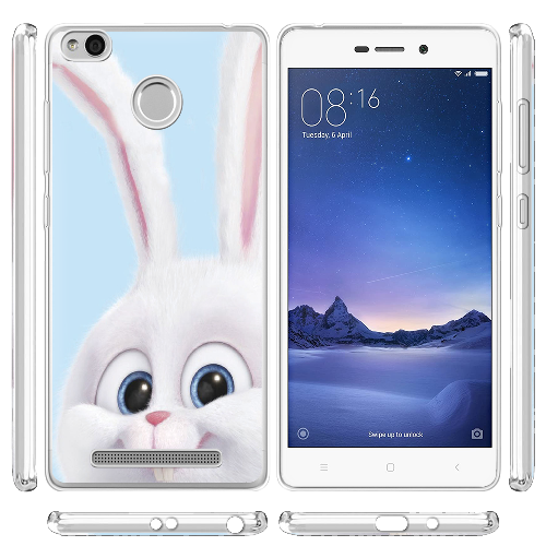 Чехол Boxface Xiaomi Redmi 3s / 3x Кролик Снежок