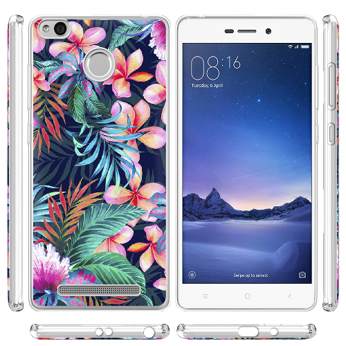 Чехол Boxface Xiaomi Redmi 3s / 3x flowers in the tropics