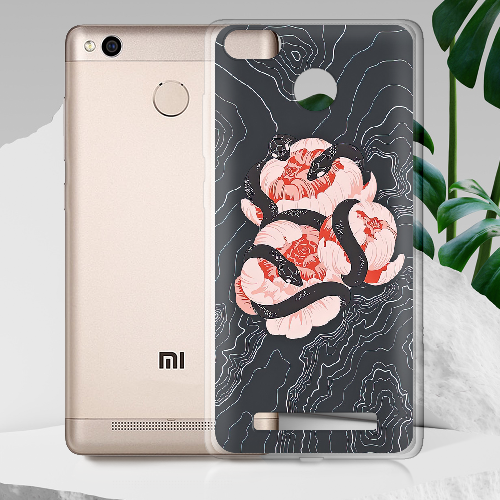 Чехол Boxface Xiaomi Redmi 3s / 3x Snake Rose