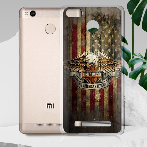 Чехол Boxface Xiaomi Redmi 3s / 3x Harley Davidson An American Legend