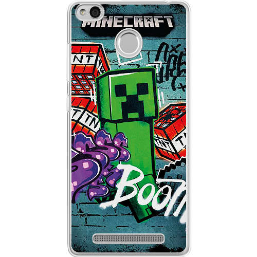 Чехол Boxface Xiaomi Redmi 3s / 3x Minecraft Graffiti