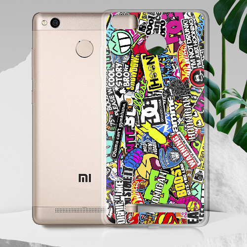 Чехол Boxface Xiaomi Redmi 3s / 3x Multicolored Inscriptions