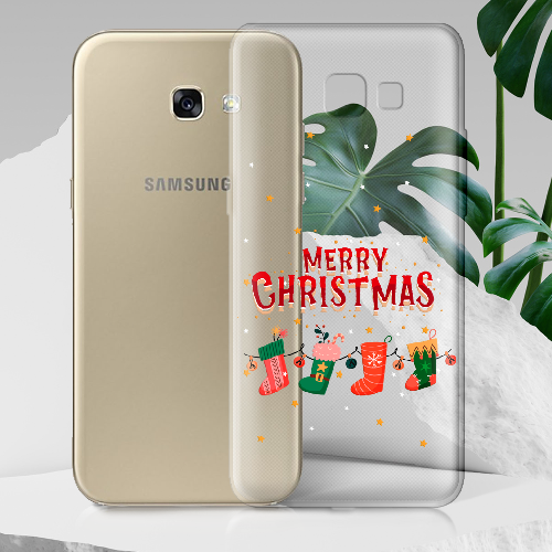 Чехол Boxface Samsung A520 Galaxy A5 2017 Рождественские Носки