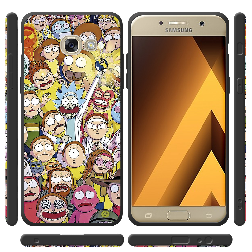 Чехол Boxface Samsung A520 Galaxy A5 2017 Rick and Morty все герои