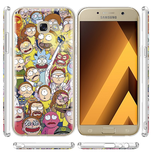 Чехол Boxface Samsung A520 Galaxy A5 2017 Rick and Morty все герои