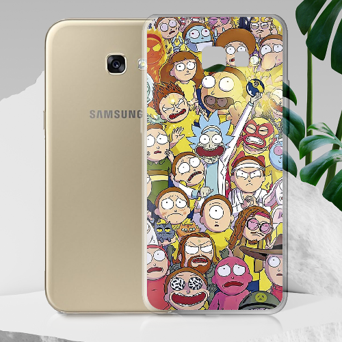 Чехол Boxface Samsung A520 Galaxy A5 2017 Rick and Morty все герои