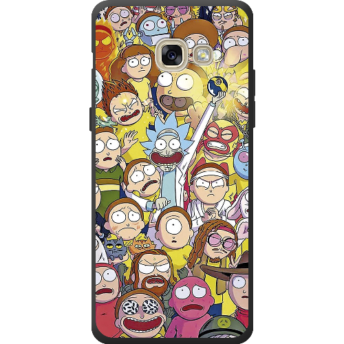 Чехол Boxface Samsung A520 Galaxy A5 2017 Rick and Morty все герои