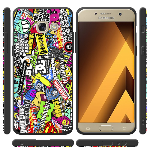 Чехол Boxface Samsung A520 Galaxy A5 2017 Multicolored Inscriptions