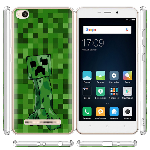 Чехол BoxFace Xiaomi Redmi 4A Minecraft Creeper