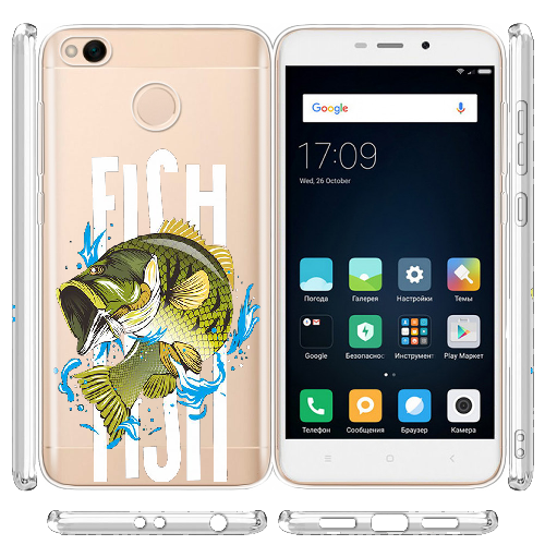 Чехол BoxFace Xiaomi Redmi 4x Bass fish