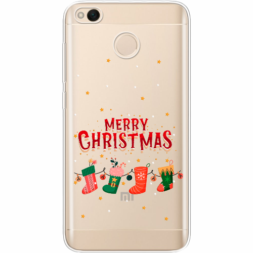 Чехол BoxFace Xiaomi Redmi 4x Рождественские Носки