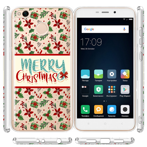 Чехол BoxFace Xiaomi Redmi 4x Vintage Christmas Congratulation