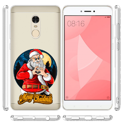 Чехол BoxFace Xiaomi Redmi Note 4 / 4x Cool Santa and heart