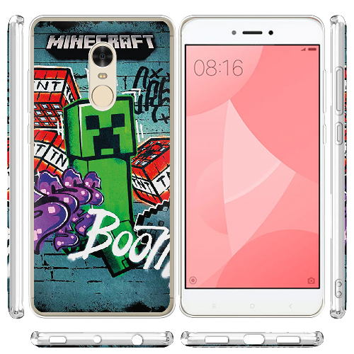 Чехол BoxFace Xiaomi Redmi Note 4 / 4x Minecraft Graffiti