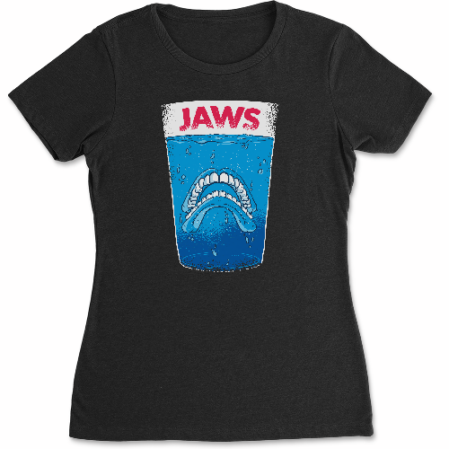 Женская футболка jaws