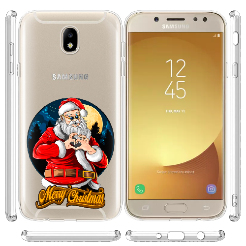 Чехол BoxFace Samsung J730 Galaxy J7 2017 Cool Santa and heart