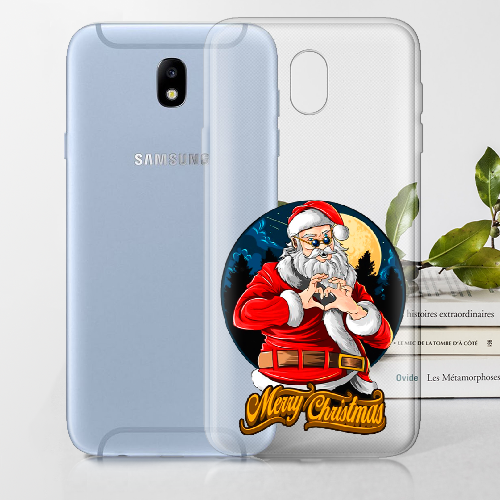 Чехол BoxFace Samsung J730 Galaxy J7 2017 Cool Santa and heart