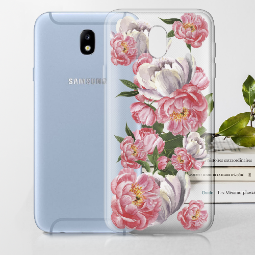Чехол BoxFace Samsung J730 Galaxy J7 2017 Акварельные Пионы