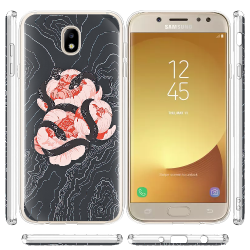 Чехол BoxFace Samsung J730 Galaxy J7 2017 Snake Rose