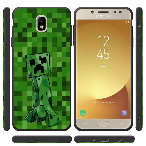 Чехол BoxFace Samsung J730 Galaxy J7 2017 Minecraft Creeper