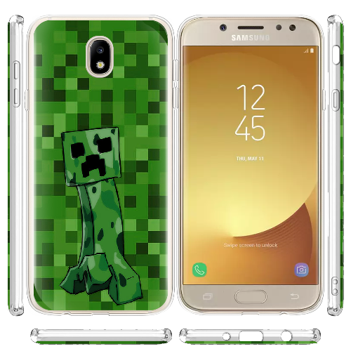 Чехол BoxFace Samsung J730 Galaxy J7 2017 Minecraft Creeper