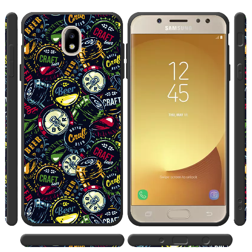 Чехол BoxFace Samsung J730 Galaxy J7 2017 Bottle Caps