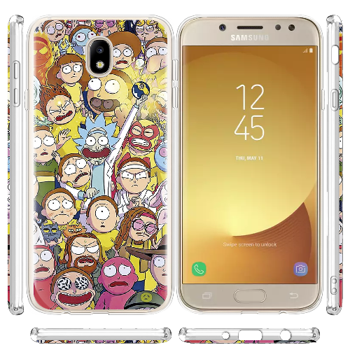 Чехол BoxFace Samsung J730 Galaxy J7 2017 Rick and Morty все герои