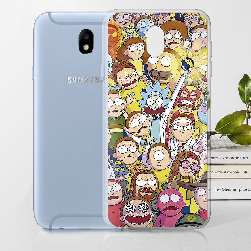 Чехол BoxFace Samsung J730 Galaxy J7 2017 Rick and Morty все герои