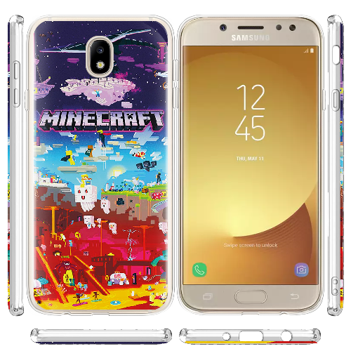 Чехол BoxFace Samsung J730 Galaxy J7 2017 Minecraft World Beyond
