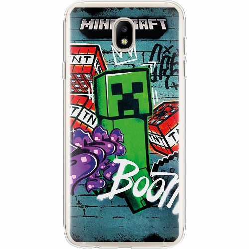 Чехол BoxFace Samsung J730 Galaxy J7 2017 Minecraft Graffiti