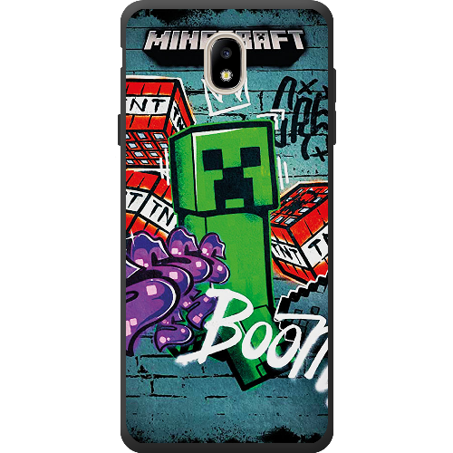 Чехол BoxFace Samsung J730 Galaxy J7 2017 Minecraft Graffiti