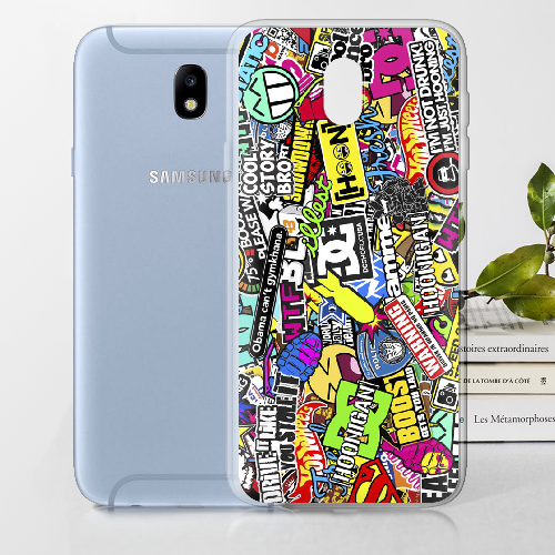 Чехол BoxFace Samsung J730 Galaxy J7 2017 Multicolored Inscriptions