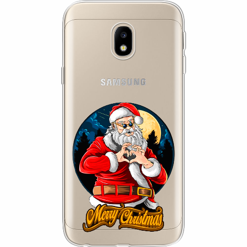 Чехол BoxFace Samsung J330 Galaxy J3 2017 Cool Santa and heart