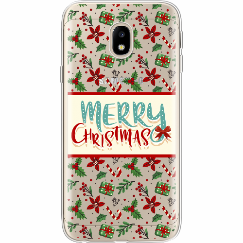 Чехол BoxFace Samsung J330 Galaxy J3 2017 Vintage Christmas Congratulation